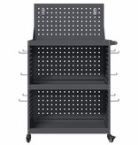 VidaXL Gereedschapswagen Antraciet 65 x 35 x 111 cm Koudgewalst staal