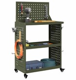 VidaXL Gereedschapswagen Olijfgroen 65 x 35 x 111 cm Koudgewalst staal