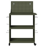 VidaXL Gereedschapswagen Olijfgroen 65 x 35 x 111 cm Koudgewalst staal