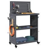 VidaXL Gereedschapswagen Antraciet 65 x 35 x 111 cm Koudgewalst staal