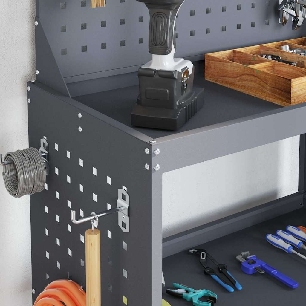 VidaXL Gereedschapswagen Antraciet 65 x 35 x 111 cm Koudgewalst staal