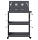 VidaXL Gereedschapswagen Antraciet 65 x 35 x 111 cm Koudgewalst staal