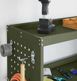 VidaXL Gereedschapswagen Olijfgroen 75 x 35 x 73 cm Koudgewalst staal