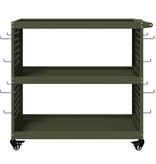 VidaXL Gereedschapswagen Olijfgroen 75 x 35 x 73 cm Koudgewalst staal