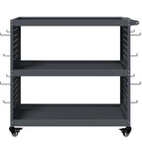 VidaXL Gereedschapswagen Antraciet 75 x 35 x 73 cm Koudgewalst staal