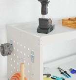 VidaXL Gereedschapswagen Wit 75 x 35 x 73 cm Koudgewalst staal