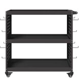 VidaXL Gereedschapswagen Zwart 75 x 35 x 73 cm Koudgewalst staal