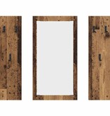 VidaXL Wandgemonteerde kapstok Oud hout 96 x 1.5 x 90 cm Bewerkt hout