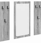 VidaXL Wandgemonteerde kapstok Grijs sonoma 96 x 1.5 x 90 cm