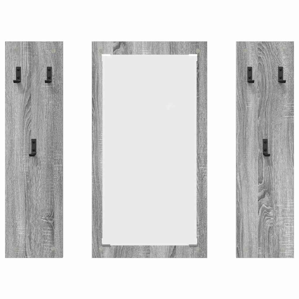 VidaXL Wandgemonteerde kapstok Grijs sonoma 96 x 1.5 x 90 cm