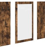 VidaXL Wandgemonteerde kapstok Gerookt eiken 96 x 1.5 x 90 cm