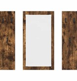 VidaXL Wandgemonteerde kapstok Gerookt eiken 96 x 1.5 x 90 cm