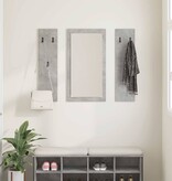 VidaXL Wandgemonteerde kapstok met opslag Betongrijs 96 x 1.5 x 90 cm