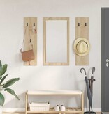 VidaXL Wandgemonteerde kapstok Sonoma eiken 96 x 1.5 x 90 cm