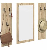 VidaXL Wandgemonteerde kapstok Sonoma eiken 96 x 1.5 x 90 cm