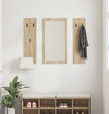 VidaXL Wandgemonteerde kapstok Sonoma eiken 96 x 1.5 x 90 cm