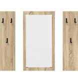VidaXL Wandgemonteerde kapstok Sonoma eiken 96 x 1.5 x 90 cm