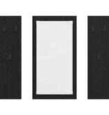 VidaXL Wandgemonteerde kapstok met opslag Zwart eiken 96 x 1.5 x 90 cm