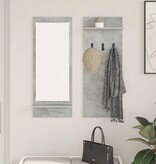 VidaXL Wandgemonteerde kapstok Betongrijs 70 x 10 x 90 cm Bewerkt hout