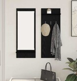 VidaXL Wandgemonteerde kapstok met plank Zwart eiken 70 x 10 x 90 cm
