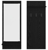 VidaXL Wandgemonteerde kapstok met plank Zwart eiken 70 x 10 x 90 cm