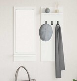 VidaXL Wandgemonteerde kapstok Wit 70 x 10 x 90 cm Bewerkt hout