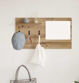 VidaXL Wandgemonteerde kapstok artisanaal eikenkleurig 90 x 10 x 50 cm