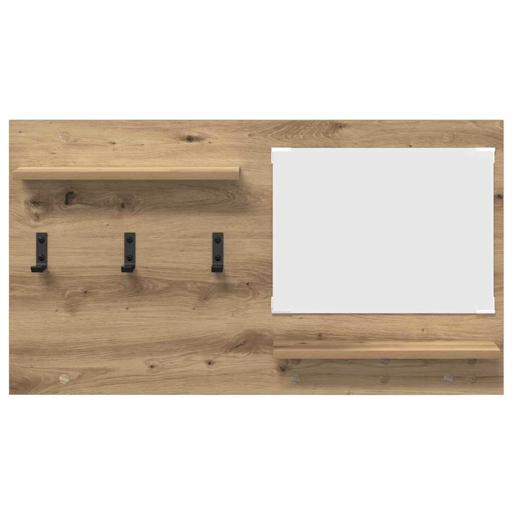 VidaXL Wandgemonteerde kapstok artisanaal eikenkleurig 90 x 10 x 50 cm