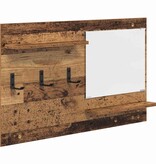 VidaXL Wandgemonteerde kapstok Oud hout 90 x 10 x 50 cm Bewerkt hout