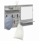 VidaXL Wandgemonteerde kapstok met plank Grijs sonoma 90 x 10 x 50 cm