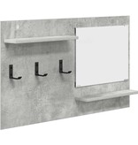 VidaXL Wandgemonteerde kapstok Betongrijs 90 x 10 x 50 cm Bewerkt hout