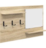 VidaXL Wandgemonteerde kapstok met plank Sonoma eiken 90 x 10 x 50 cm