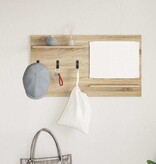 VidaXL Wandgemonteerde kapstok met plank Sonoma eiken 90 x 10 x 50 cm