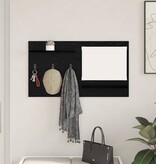 VidaXL Wandgemonteerde kapstok met plank Zwart eiken 90 x 10 x 50 cm