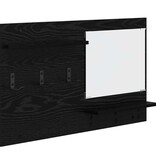 VidaXL Wandgemonteerde kapstok met plank Zwart eiken 90 x 10 x 50 cm