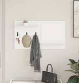 VidaXL Wandgemonteerde kapstok Wit 90 x 10 x 50 cm Bewerkt hout