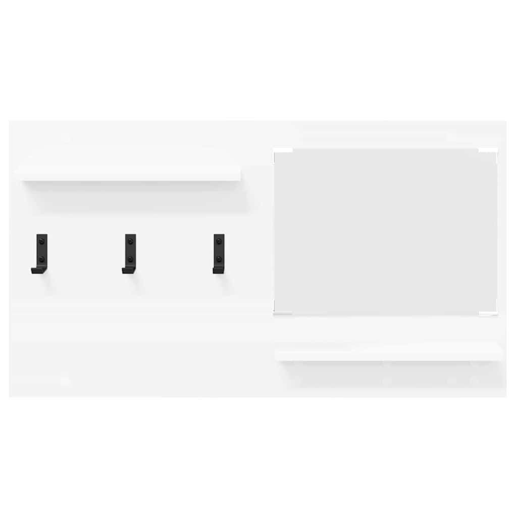 VidaXL Wandgemonteerde kapstok Wit 90 x 10 x 50 cm Bewerkt hout