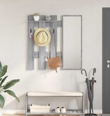 VidaXL Wandgemonteerde kapstok Grijs sonoma 100 x 10 x 100 cm