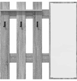 VidaXL Wandgemonteerde kapstok Grijs sonoma 100 x 10 x 100 cm