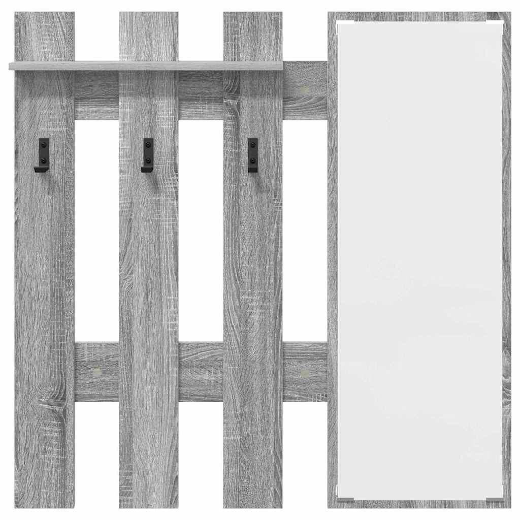 VidaXL Wandgemonteerde kapstok Grijs sonoma 100 x 10 x 100 cm