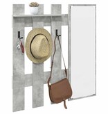 VidaXL Wandgemonteerde kapstok Beton grijs 100 x 10 x 100 cm