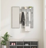 VidaXL Wandgemonteerde kapstok Beton grijs 100 x 10 x 100 cm