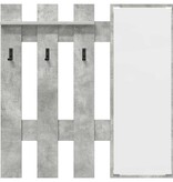 VidaXL Wandgemonteerde kapstok Beton grijs 100 x 10 x 100 cm