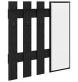VidaXL Wandgemonteerde kapstok Zwart eiken 100 x 10 x 100 cm