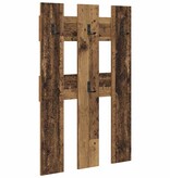 VidaXL Wandgemonteerde kapstok Oud hout 65 x 3 x 100 cm Bewerkt hout