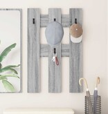 VidaXL Wandgemonteerde kapstok met opslag Grijs sonoma 65 x 3 x 100 cm