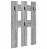 VidaXL Wandgemonteerde kapstok met opslag Grijs sonoma 65 x 3 x 100 cm