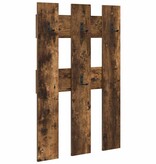 VidaXL Wandgemonteerde kapstok Gerookt eiken 65 x 3 x 100 cm