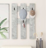 VidaXL Wandgemonteerde kapstok Betongrijs 65 x 3 x 100 cm Bewerkt hout