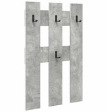 VidaXL Wandgemonteerde kapstok Betongrijs 65 x 3 x 100 cm Bewerkt hout